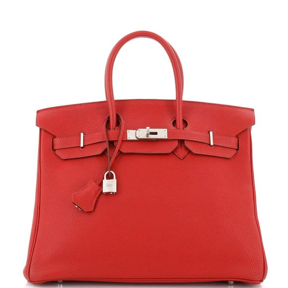 Hermes Handbags - Hermes Birkin Handbag Rouge Vif Togo #78163H12B